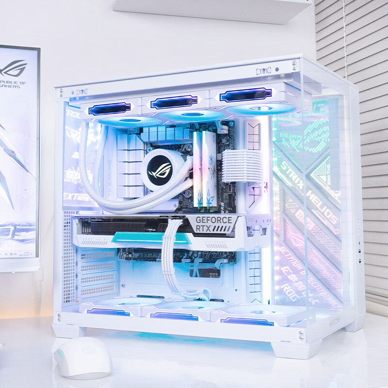 【苏州现货】华硕502弹药库/海王星无界版ROG白色海景房定制套装