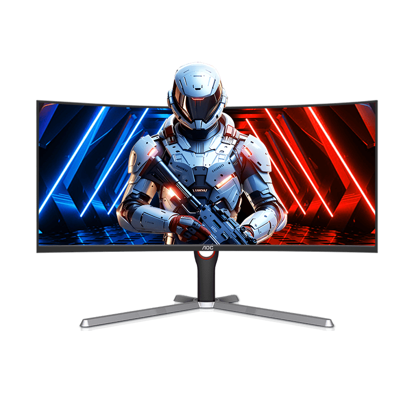 AOC带鱼屏34英寸4K240Hz曲面显示器