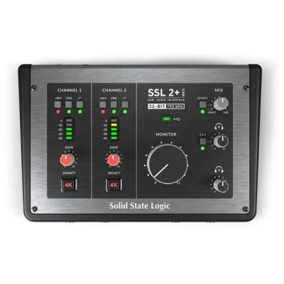 SSL 2+ MKII 2 进 4 出 USB-C 32 位/192 kHz 音频接口