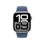 Apple/苹果 Watch Series 10 智能手表GPS款42毫米银色铝金属表壳淡桃粉色运动型表带S/M MX1R3CH/B