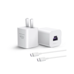 华为冰糖全能充电器（Max 40W）白色 含5A C-C 1.0米数据线【3C认证】 - 图片 2