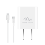 华为冰糖全能充电器（Max 40W）白色 含5A C-C 1.0米数据线【3C认证】