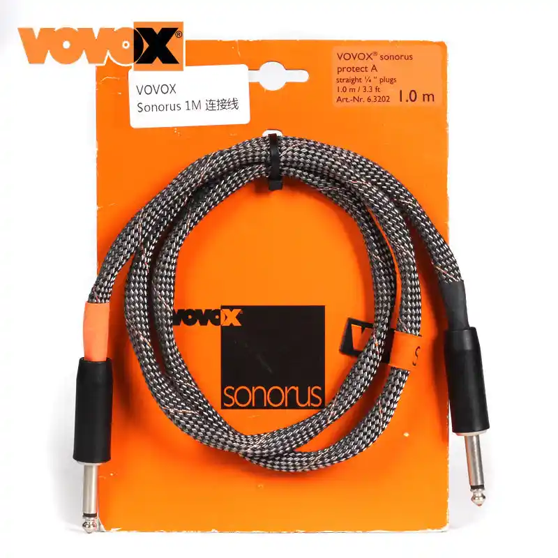 VOVOX Sonorus Protect A 1米 吉他乐器通用连接线 双直头
