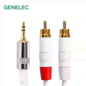 Genelec/真力 定制音频线 3.5mm转双莲花 一分二