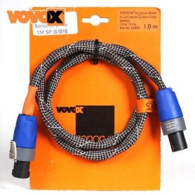 VOVOX Sonorus Drive 1米 吉他贝司音响喇叭连接线 二芯插头