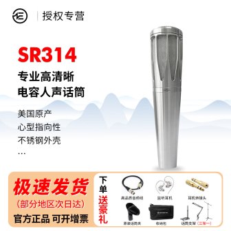 Earthworks SR314电容麦克风心形指向小振膜手持人声话筒美国原产